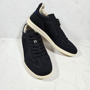 Rothy's The RS01 Sneakers Mens 10.5 Black Knit Low Top Lace Up Casual Preppy